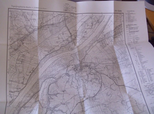 Topographische Karte 1 : 25 000 Polen 2676 (Alt 1263) Kulm Stand 1904/1929 *1940