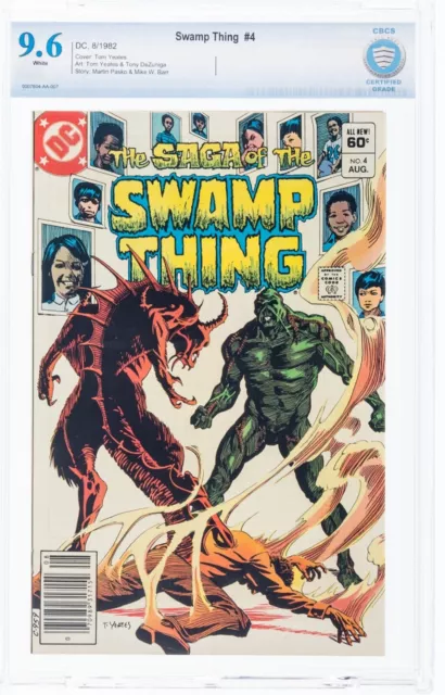 Saga De Swamp Thing 4 Newsstand CBCS 9.6 NM+ 1982 Fantôme Stranger Story Cgc