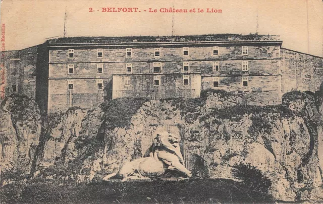 BELFORT - le château et le lion