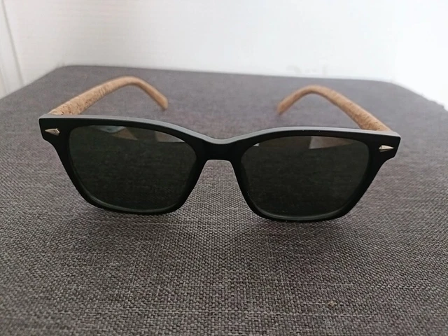 Lunettes De Soleil Style Panto – Monture Noire, Verres Verts Dégradés – Homme