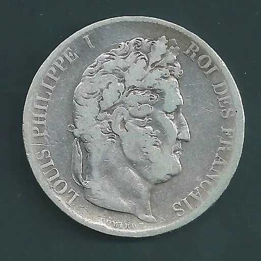 Piece 5 Francs Argent Louis Philippe I   1846 A