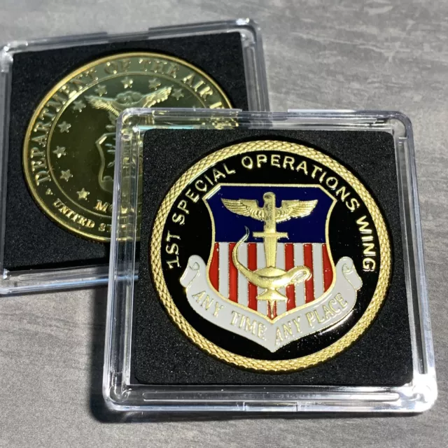 1st Special Operations Wing Challenge Coin USAF US Air Force New With Case!