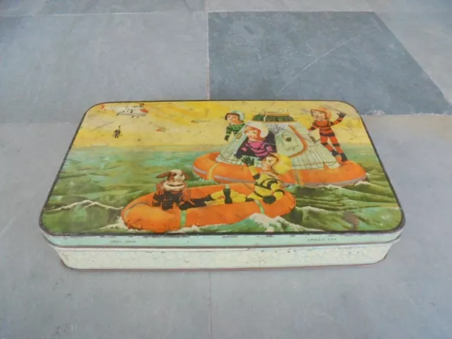 Vintage Lucky Series Apollo Van Colorful Print Litho Tin Box