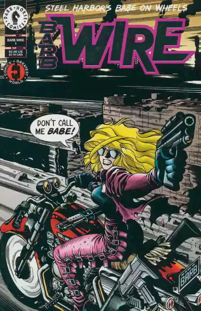 Barb Wire #1 Silver Foil Embossed Cover Dark Horse Comics April Apr 1994 (VFNM)