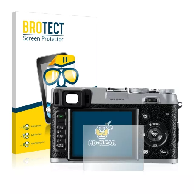 2x Film Protection Ecran pour Fujifilm FinePix X100 Clair Protecteur