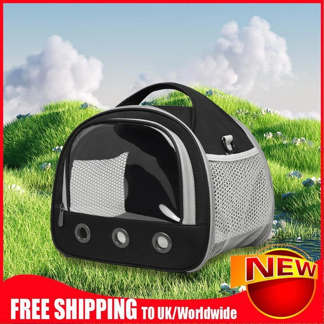 Bolso de hámster portátil plegable nido de hámster transparente para conejos pequeños loros