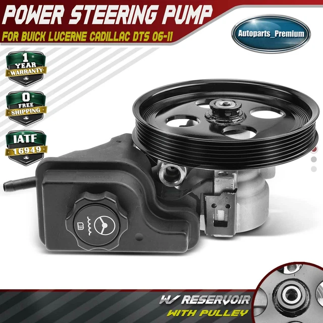 POWER STEERING PUMP w/ Reservoir for Cadillac DTS Buick Lucerne 2006