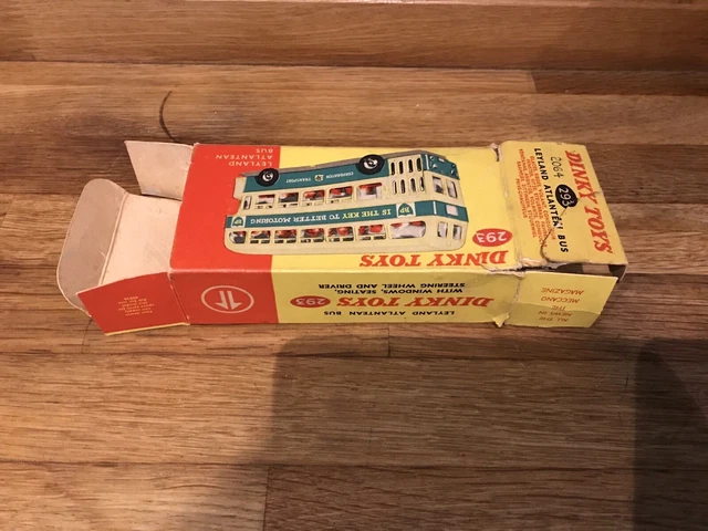 Vintage Dinky Toys #293 Leyland Atlantean Bus Original Box