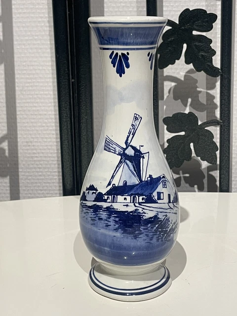 ANCIENNE CÉRAMIQUE VASE Royal Delft faience poterie porcelaine Hollande