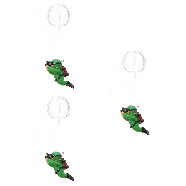 Set of 3 Fish Tank Diver Pvc Floating Ornament Aquarium Ornaments for Crafts