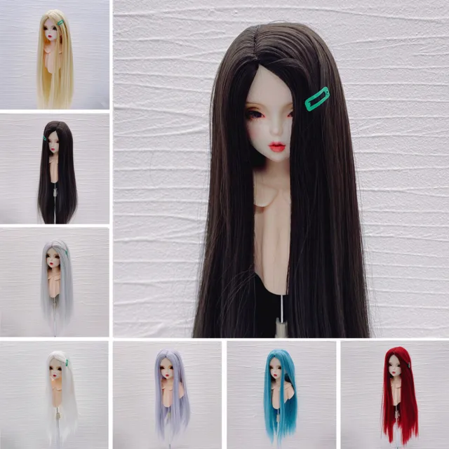 Dolls Accessories Long Straight Hair Wigs Soft for 1/3 1/4 1/6 BJD SD Doll DIY