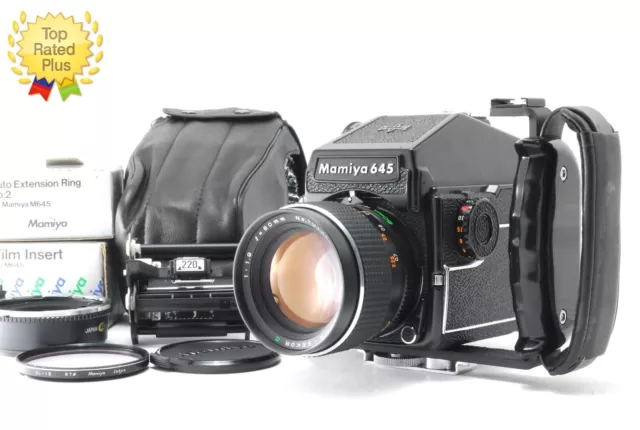All Works! [Near Mint+ w/Case] MAMIYA M645 1000S Prism Finder C 80mm f/1.9 Japan