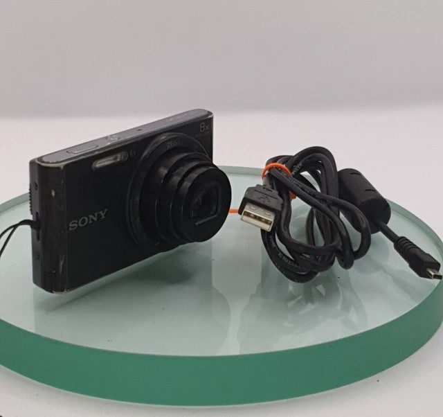 Sony Cybershot DSC-W830 COMPACT Digital 20.1MP Black, charging cable Tested#1000