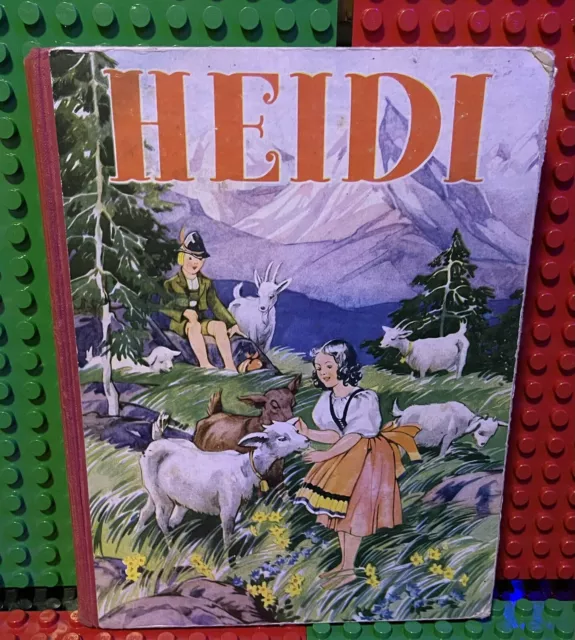 VINTAGE 1934 HEIDI BOOK BY JOHANNA SPYRI WHITMAN PUBLISHING Large Format