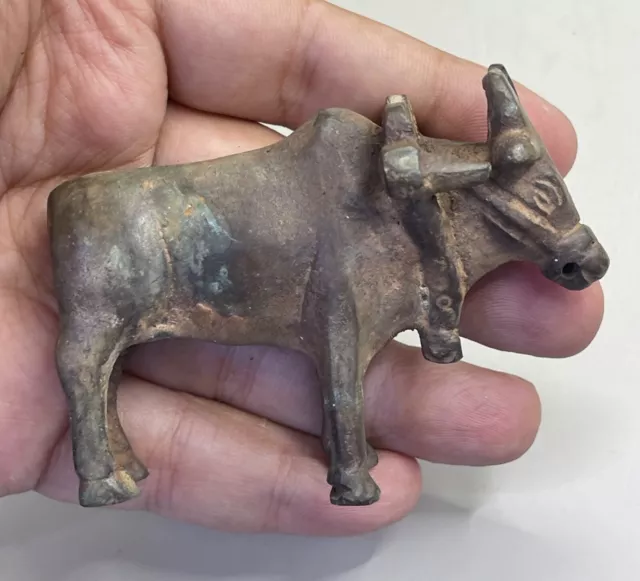 Wonderful Ancient Roman Bronze Cow Statue 300-400Ad