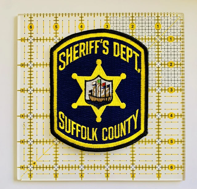 SUFFOLK COUNTY Massachusetts Sheriffs Dept. Iron on Patch Mass 8.99
