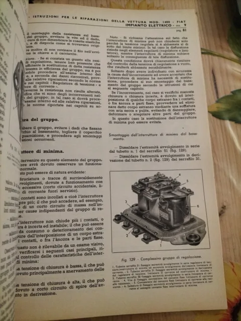 Istruzioni Per Le Riparazioni Modello 1400 - Ed. Fiat 1950 3