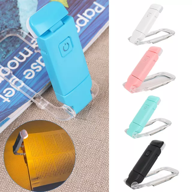 LED Travel Light Blue Clip On Torch Bright Night Book Camping Tent Reading Lamp