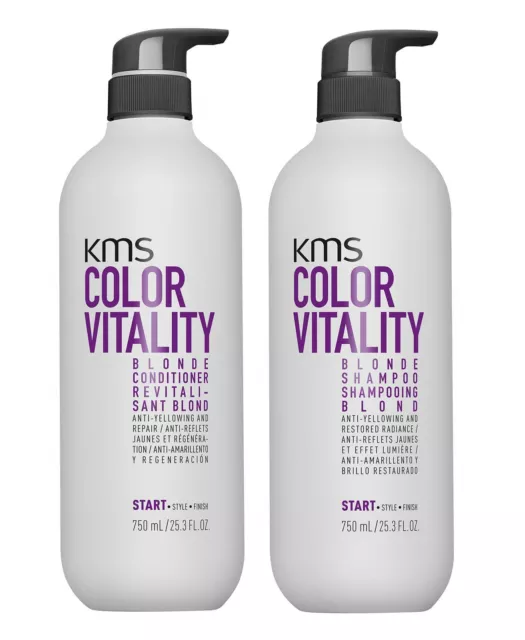 KMS California Color Vitality Blonde Shampoo & Conditioner Duo 25.3oz set