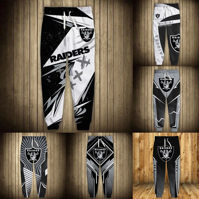 Las Vegas Raiders Drawstring Sweatpants Men's Casual Pants Gym Running Trousers