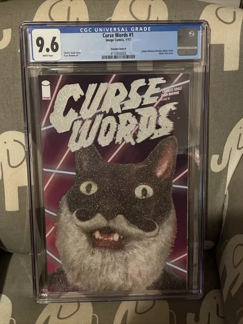 Curse Words #1 Glitter Cat Foil Variant Image Comics 2017 Soule CGC 9.6