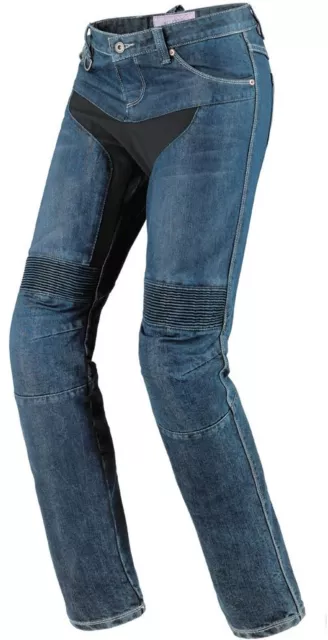Pantalon Jeans à Partir De Moto Femme Coton et Nylon Spidi Furious Bleu Foncé