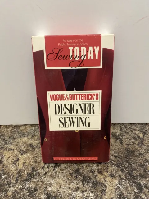 Vogue & Butterick’s Designer Sewing Today VHS Tape Factory Sealed Brand New