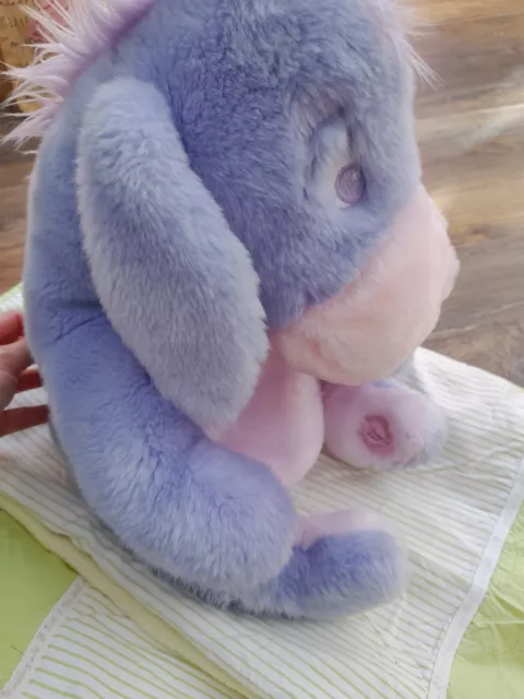 Large 16" Eeyore Disney Store Authentic  Winnie The Pooh Plush Soft Toy Purple