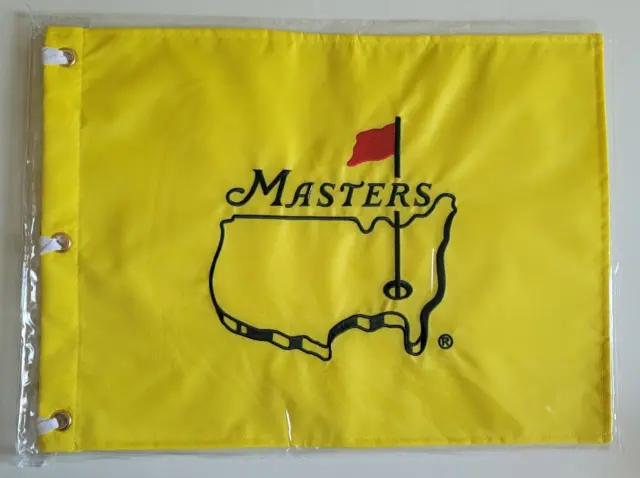 Undated Masters Flag Augusta National Yellow Golf Pin Flag New 2023 PGA