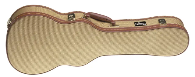 " Oro Tweed "Maleta de Lujo para Ukelele Tenor