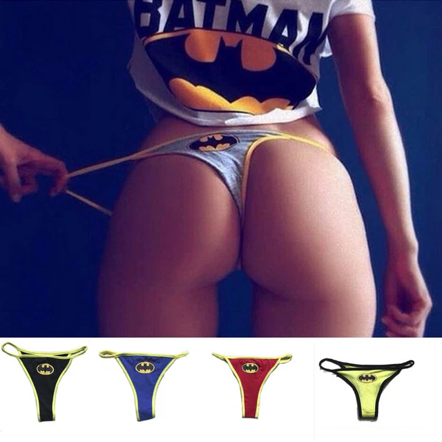 SEXY WOMEN'S SUPERHERO Batman Cartoon Thong Underwear G-string Panties Lingerie $3.25 - PicClick SEXY WOMEN'S SUPERHERO Batman Cartoon Thong Underwear G-string Panties Lingerie $3.25 - PicClick