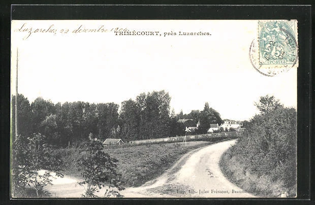 CPA Thimecourt, vue de la rue