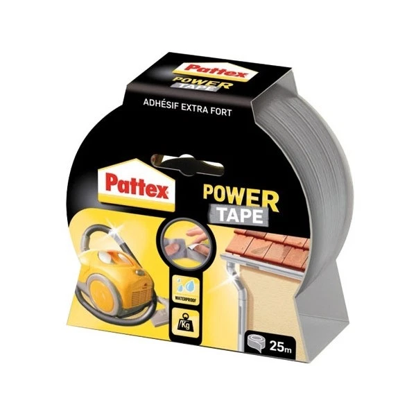 Ruban Adhesif Extra Fort Gris 25 M Power Tape Pattex Reparation Bricolage