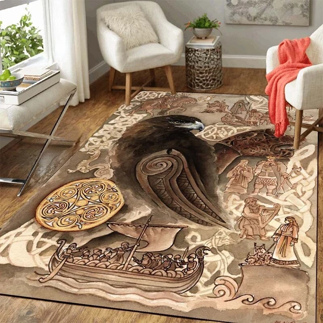 Odin's Mask Viking Door Mat
