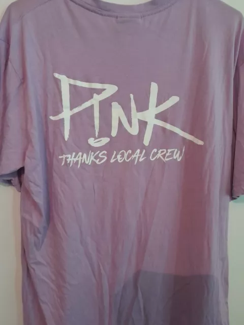 Pink Beautiful Trauma World Tour 2018 Local Crew T Shirt XLarge Rare