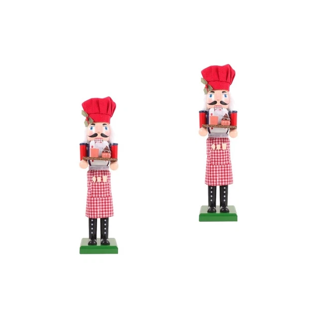 Bambola da panettiere decorazione da tavolo natalizia decorazioni schiaccianoci bambino lavoro