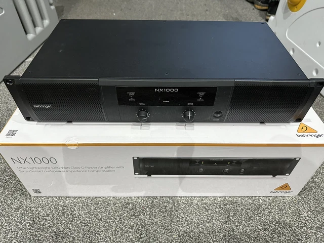 BEHRINGER/NX1000 STEREO ENDSTUFE Klasse D 1000w Stereo oder Mono Amp ...