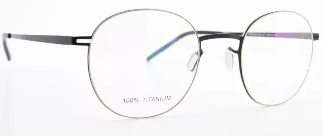 TREE Brille Orphens Col. 2317 48-22 140 100% Titanium Anthrazit Panto Rund