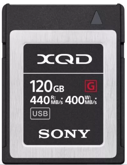 Sony QDG120F XQD-Karte G-Serie 120GB 400MB/s. | XQD Speicherkarten