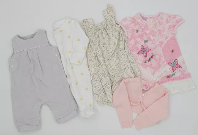 Pacchetto Bambine Set 5 Età 0-6 Mesi Monsone Jojo Mamma Ecc Coprivestito