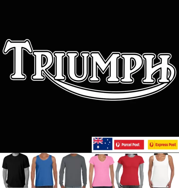 Triumph T SHIRT Biker T shirts Motorbike tshirt Men's ladies Tee's tshirts