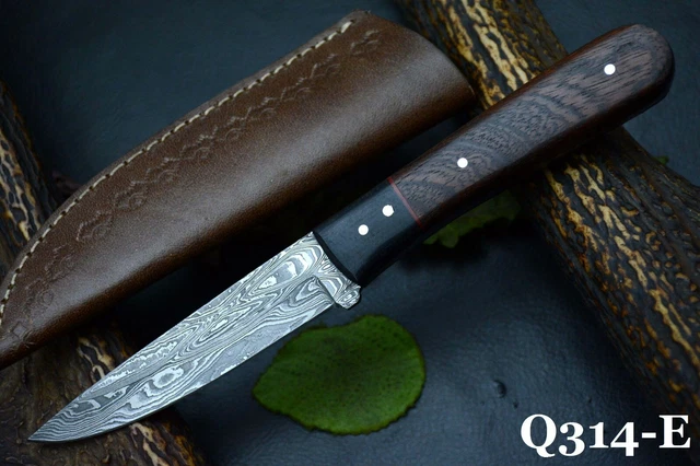 Custom 8.7"OAL Hand Forged Damascus Steel Hunting Knife Handmade (Q314-E)