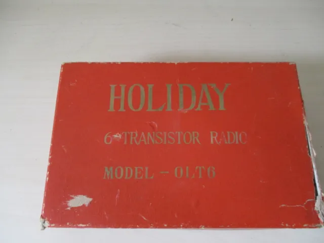 Holiday 1960's 6 transistor radio with presentation box and accessories
