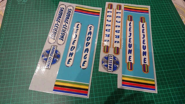 STICKERS VELO LEJEUNE / SAUVAGE LEJEUNE années 60