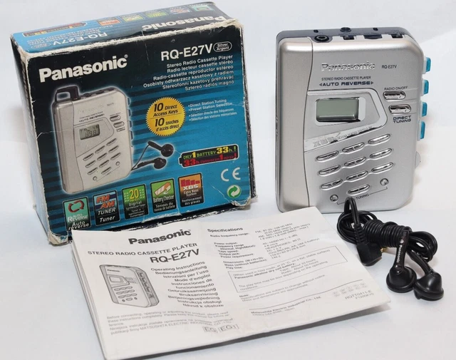 Walkman Panasonic RQ-E10V Vintage - Occasion Fonctionnel - Expédition Mondiale