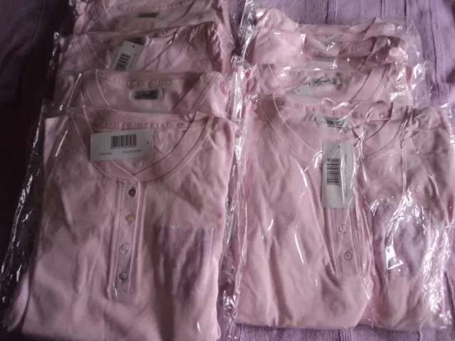 JOB LOT OF 8 pairs of ladies pink PJ size S/M, M/L, XL/XXL £35.00