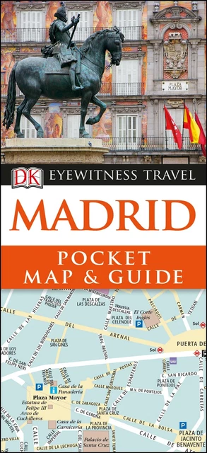 Madrid Pocket Map and Guide by DK Eyewitness (English) Paperback Book