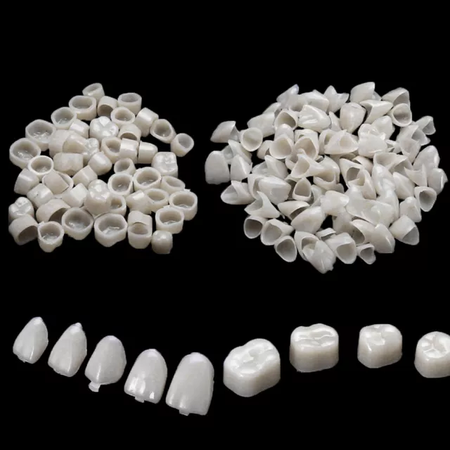 2 Packs Dental Temporary Crown Material For Anterior + Molar Teeth Veneers .^-^