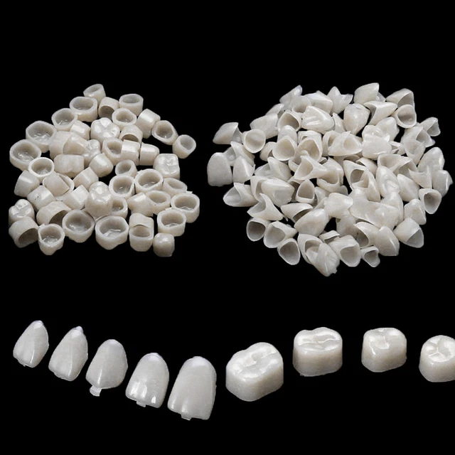 2Packs Dental Temporary Crown Material For Anterior + Molar Teeth Veneers O=FU