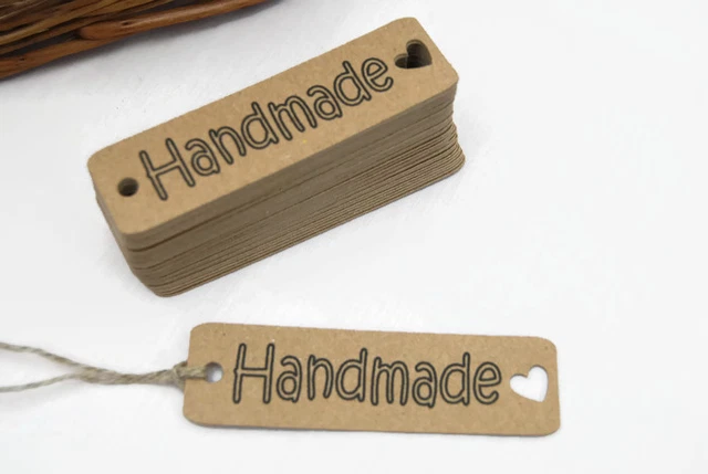 Handgefertigte Etiketten Geschenketiketten zum Nähen Stricken Schmuck Basteln x50 3